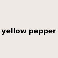 yellow pepper是什么意思