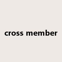 cross member是什么意思