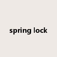 spring lock是什么意思