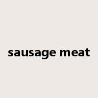 sausage meat是什么意思