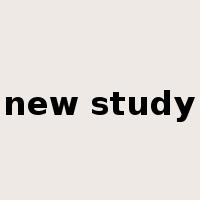 new study是什么意思