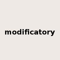 modificatory是什么意思