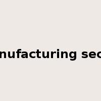 manufacturing sector是什么意思