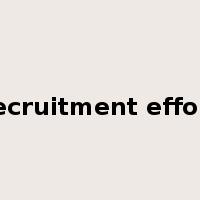 recruitment effort是什么意思