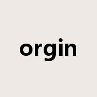 orgin是什么意思