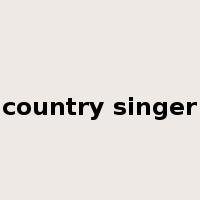country singer是什么意思