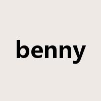 benny是什么意思