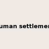 human settlement是什么意思