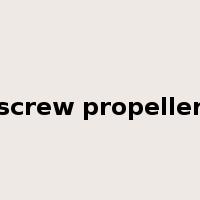 screw propeller是什么意思