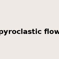 pyroclastic flow是什么意思