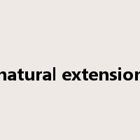 natural extension是什么意思