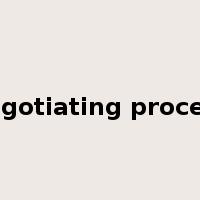 negotiating process是什么意思