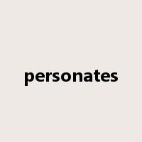 personates是什么意思