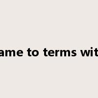 came to terms with是什么意思