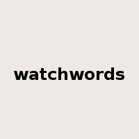 watchwords是什么意思
