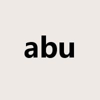 abu是什么意思