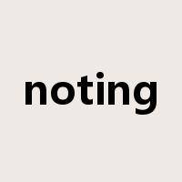 noting是什么意思
