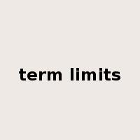term limits是什么意思