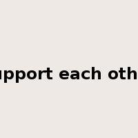 support each other是什么意思