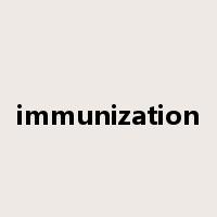 immunization是什么意思