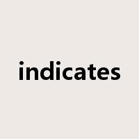 indicates是什么意思
