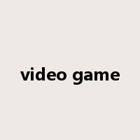 video game是什么意思