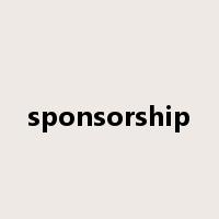 sponsorship是什么意思