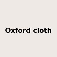 Oxford cloth是什么意思