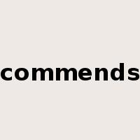 commends是什么意思