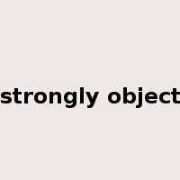 strongly object是什么意思
