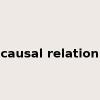 causal relation是什么意思
