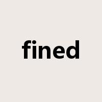 fined是什么意思