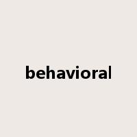 behavioral是什么意思