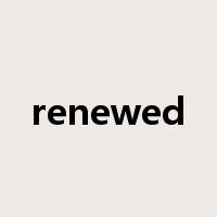 renewed是什么意思