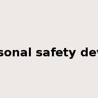 personal safety device是什么意思