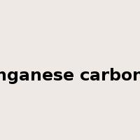 manganese carbonate是什么意思