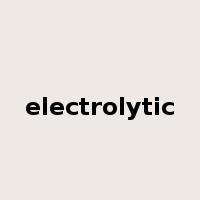 electrolytic是什么意思