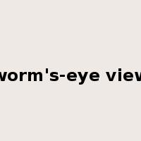 worm's-eye view是什么意思