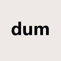 dum是什么意思