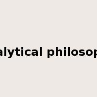 analytical philosophy是什么意思