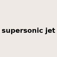supersonic jet是什么意思