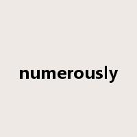 numerously是什么意思