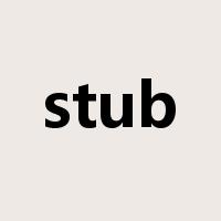 stub是什么意思