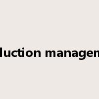 production management是什么意思