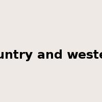 country and western是什么意思
