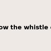 blow the whistle on是什么意思