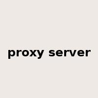 proxy server是什么意思