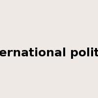 international politics是什么意思