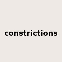 constrictions是什么意思