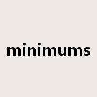minimums是什么意思